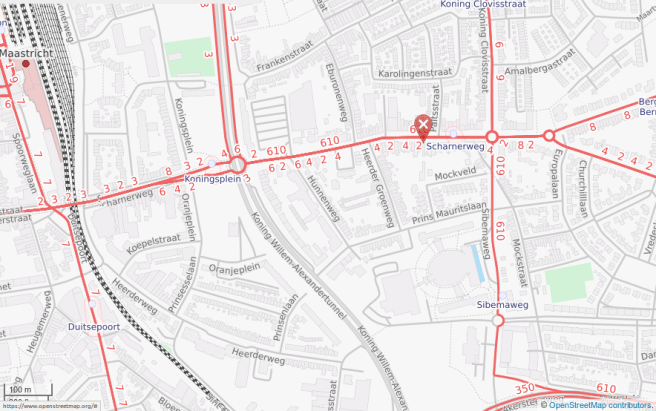 Scharnerweg bus routes